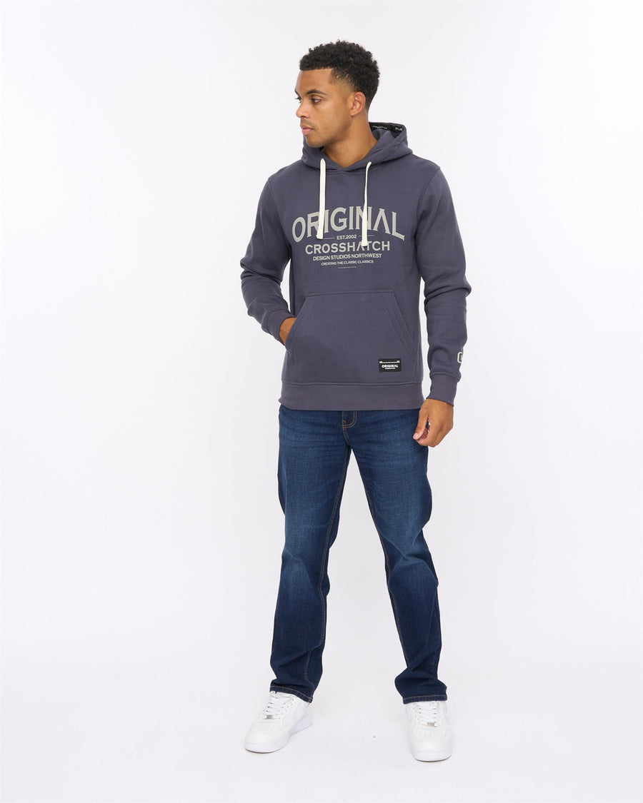 Mens Vintarge Hoodie Navy