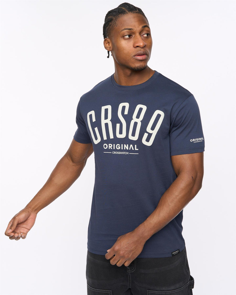 Mens Hallfell T-Shirt Navy