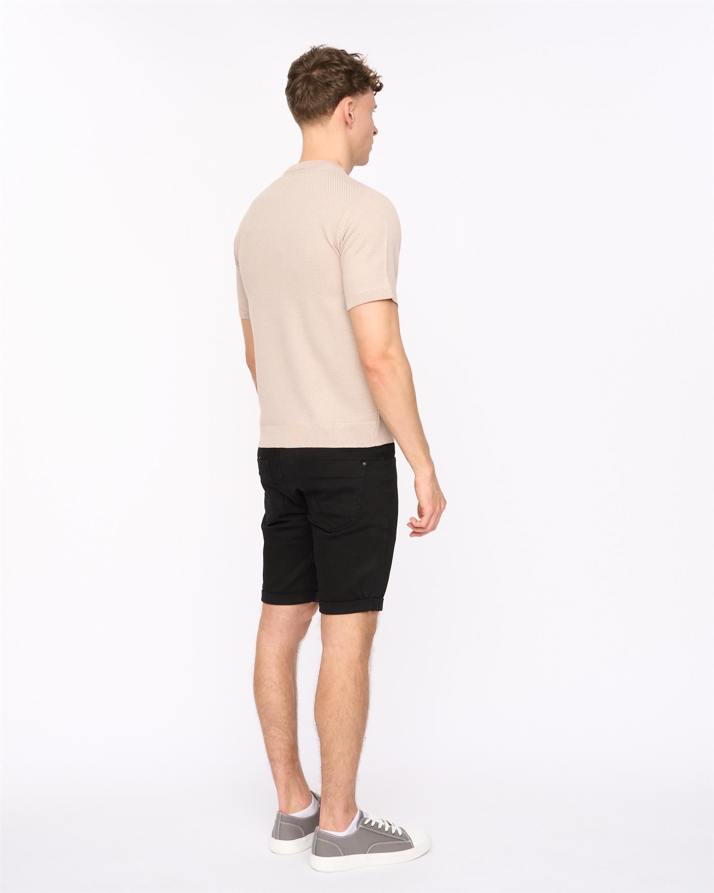 Mens Marvela Knit T-Shirt Stone