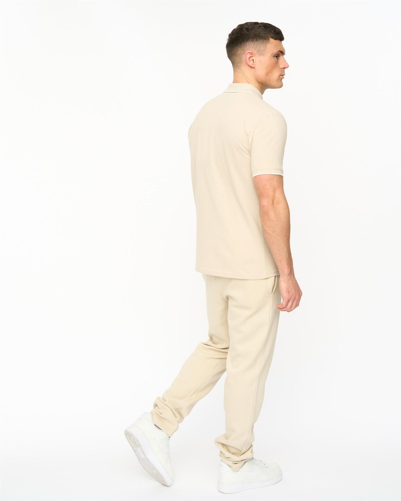Mens Crufton Polo Light Stone
