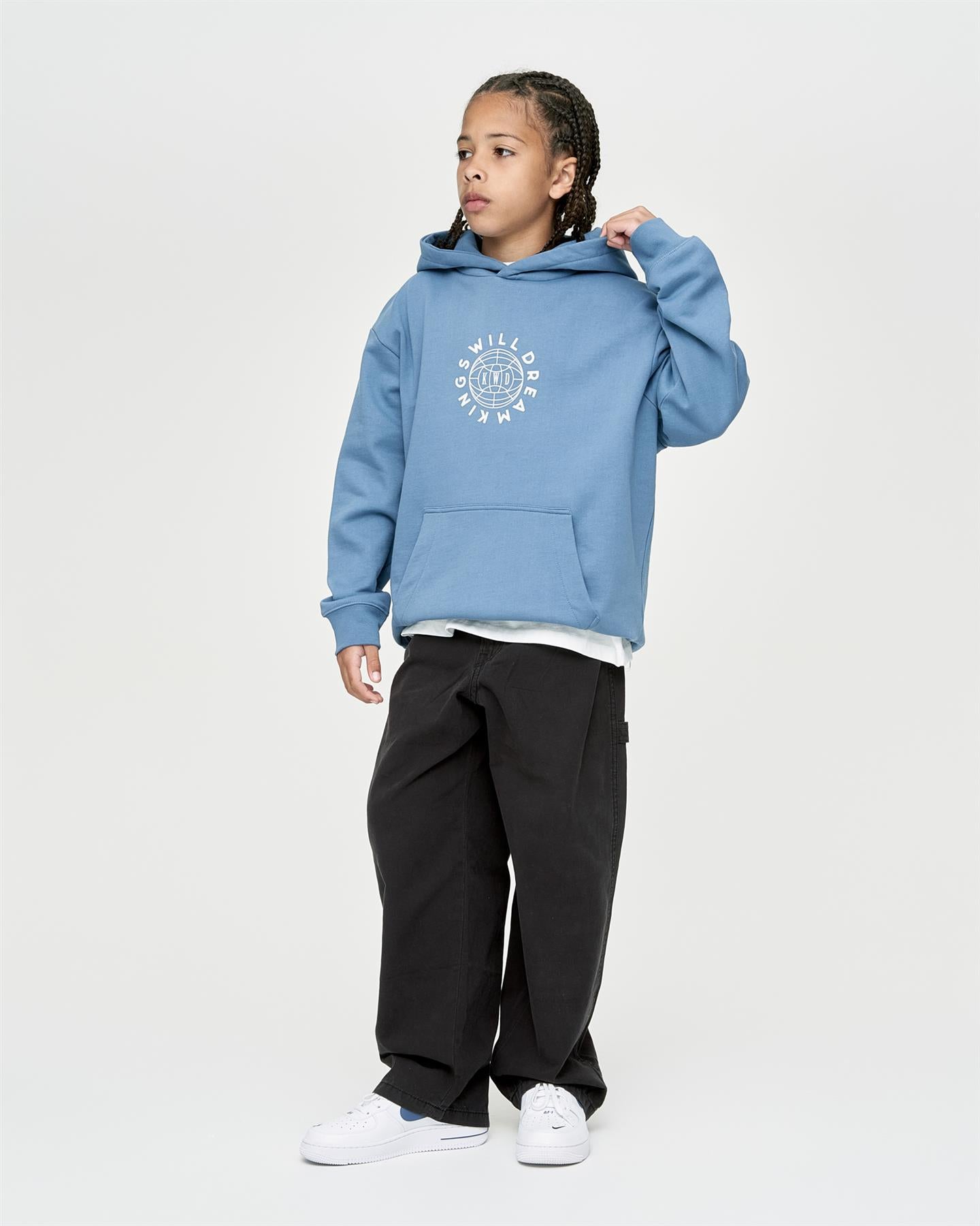 Kids Boys Studio Globalise Hoodie Blue