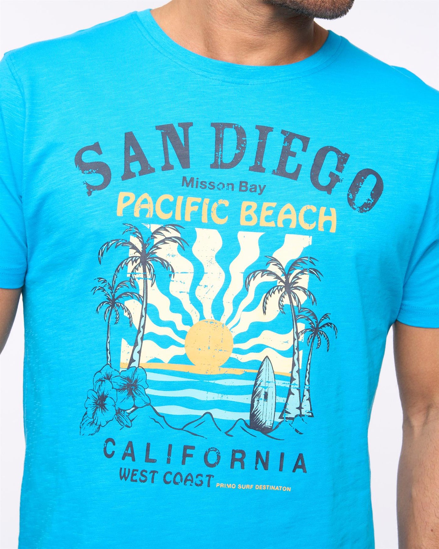Mens Sandico T-Shirt Turquoise