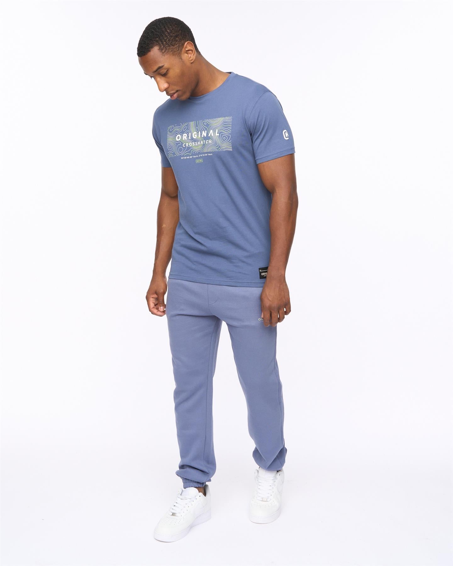 Mens Mappedout Joggers Denim Blue