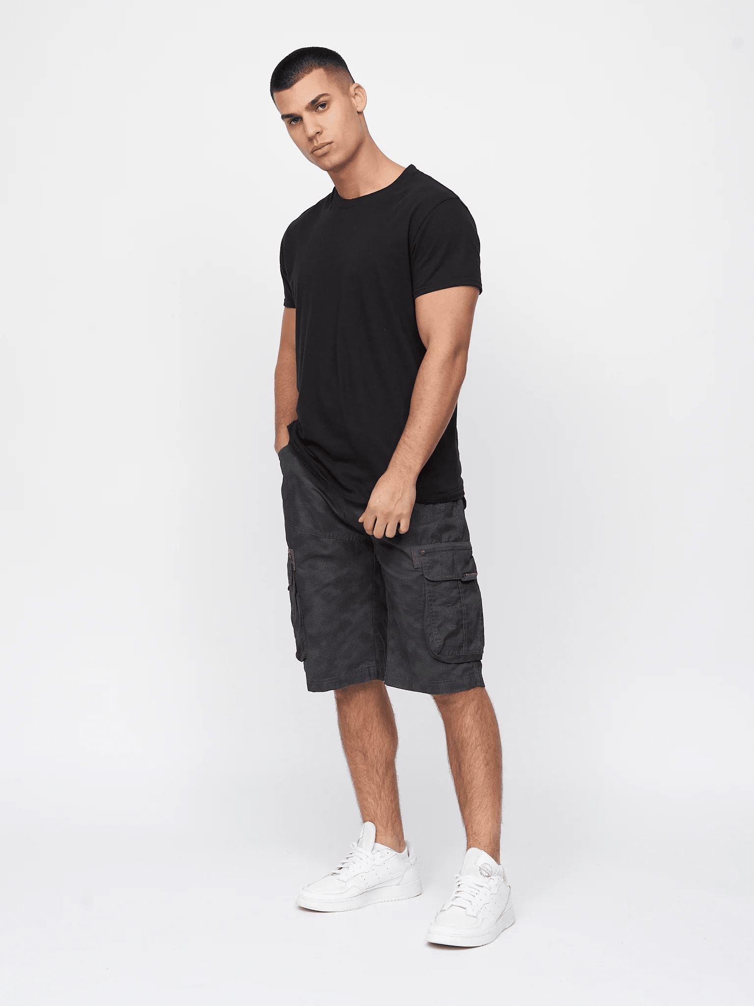 Hanwhere Combat Shorts Grey Camo