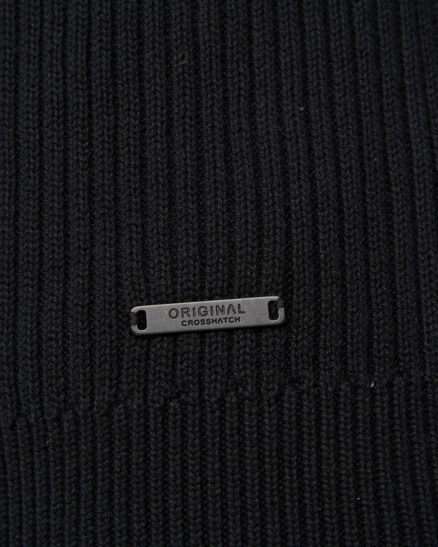 Mens Havaline 1/4 Zip Knit Black