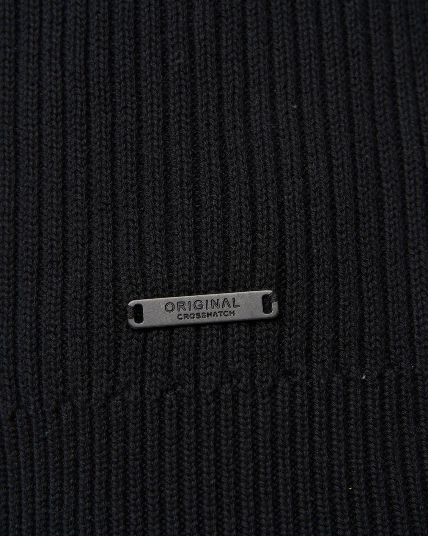 Mens Havaline 1/4 Zip Knit Black