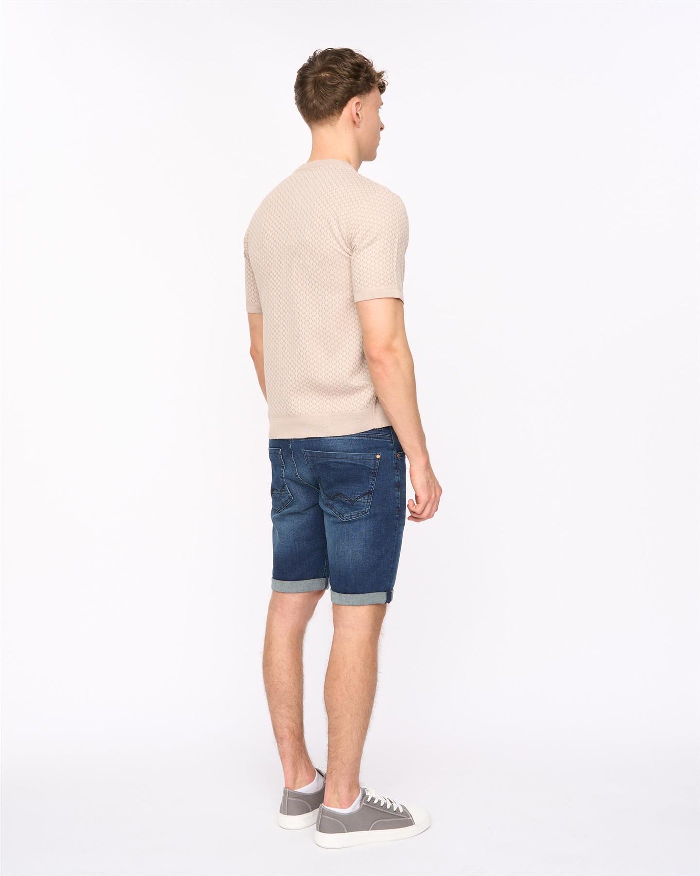 Mens Mataso Knit T-Shirt Stone