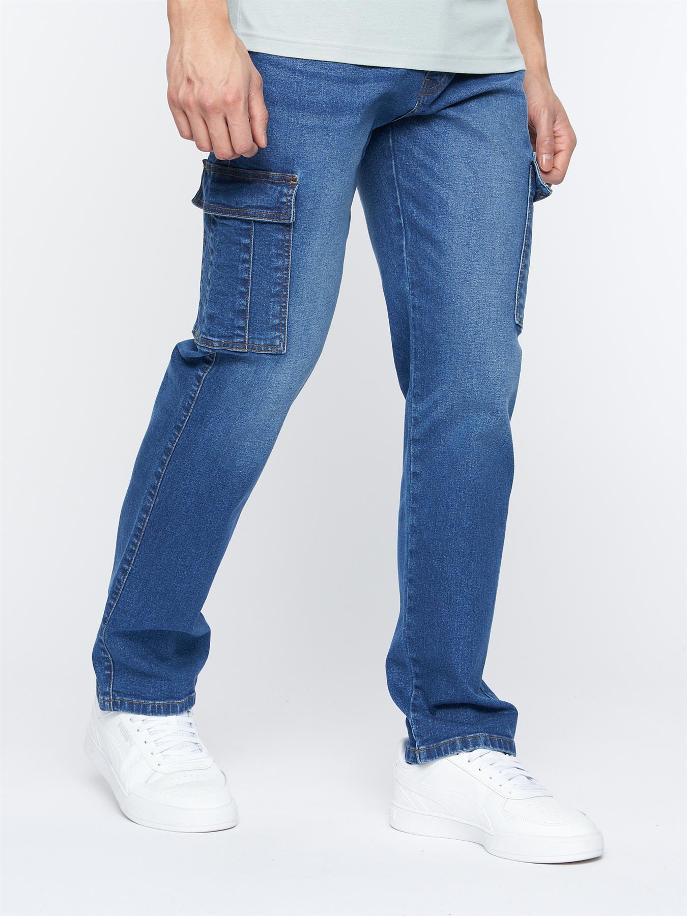 Kremtap Cargo Jeans Stone Wash
