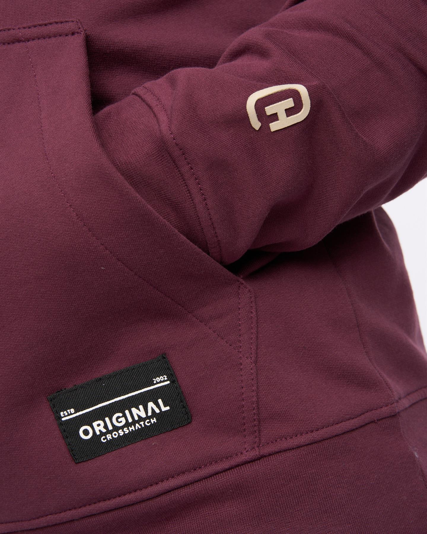 Mens Motocross Hoodie Wine