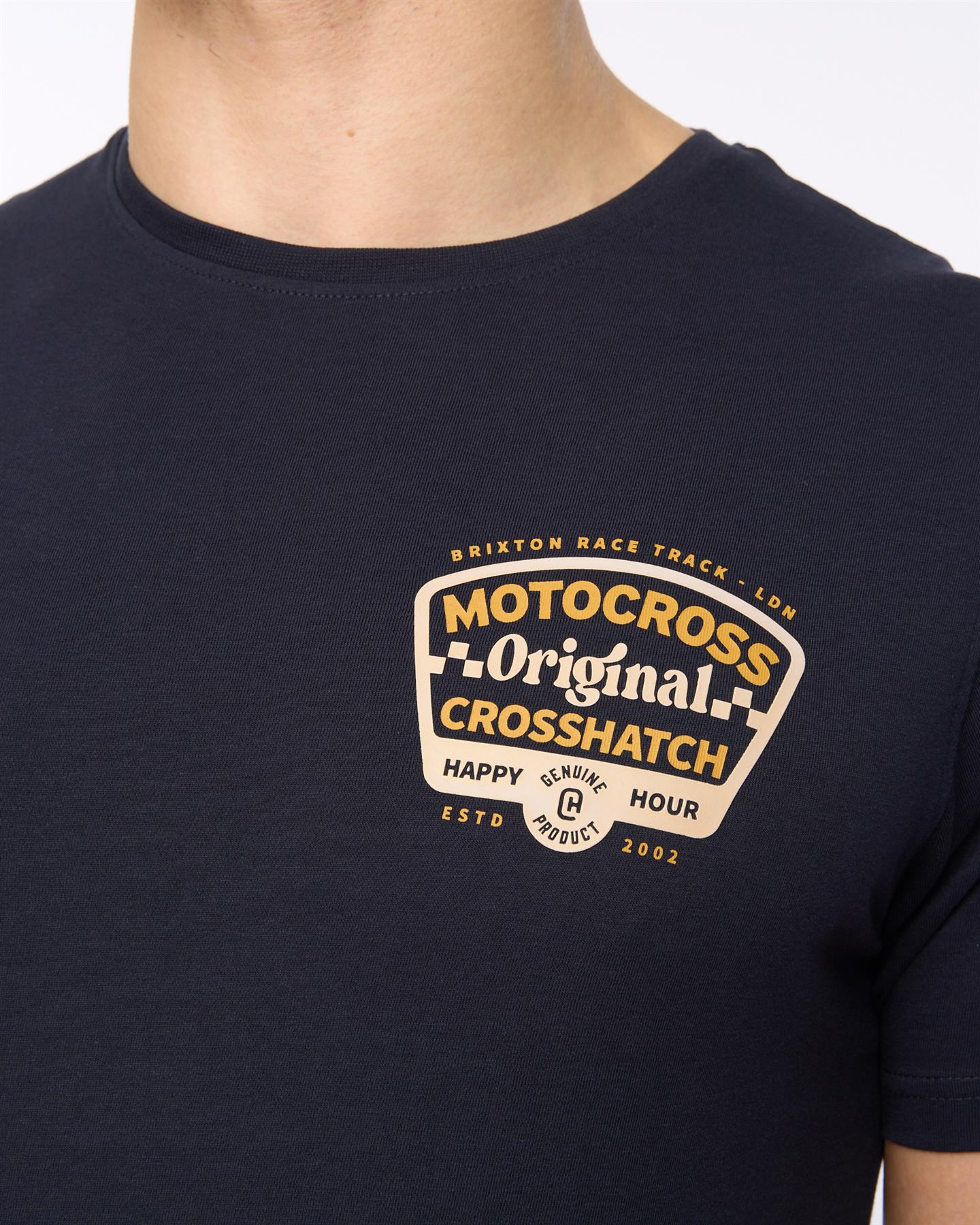 Mens Motocross T-Shirt Navy