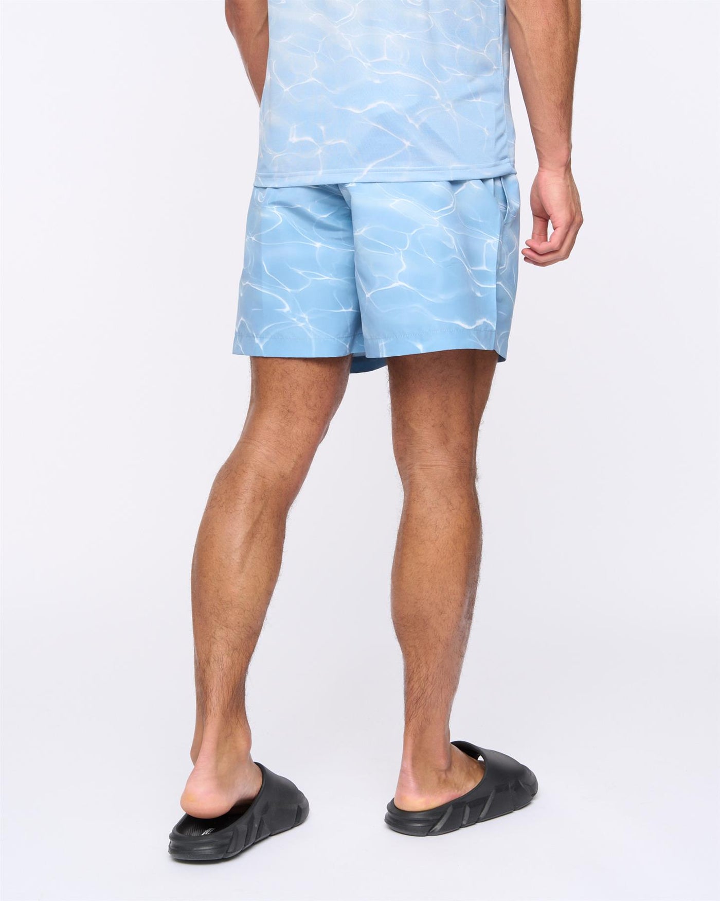 Mens Henpool Swim Shorts Denim Blue