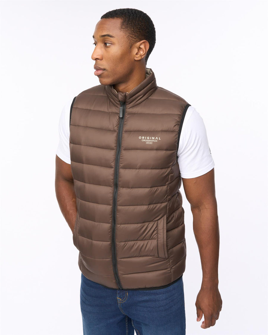 Mens Gattering MVE Gilet Brown