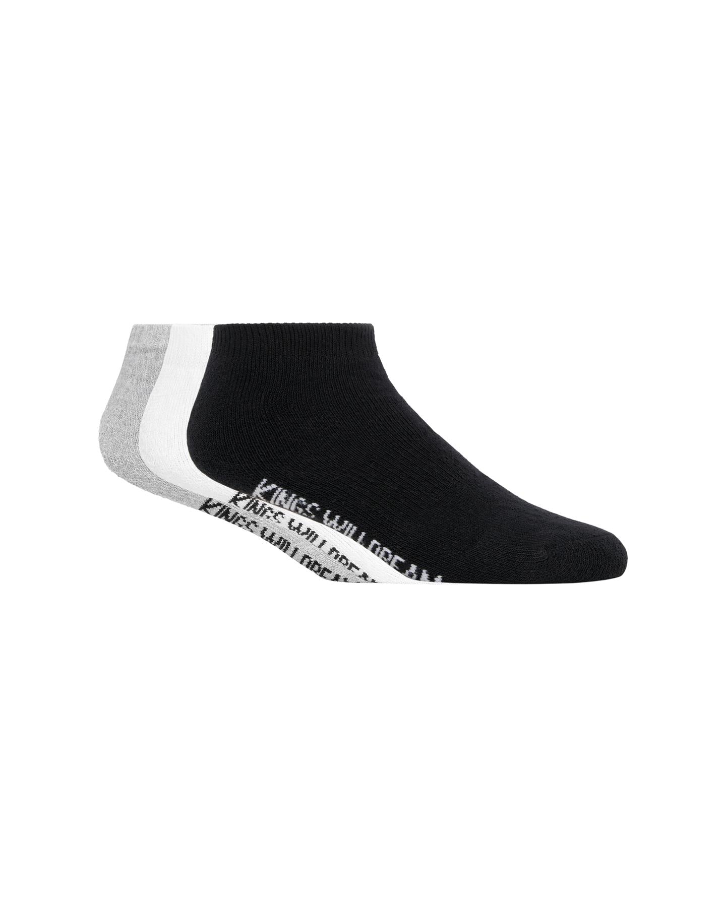 Mens Simplene Ankle Socks 3pk Multi