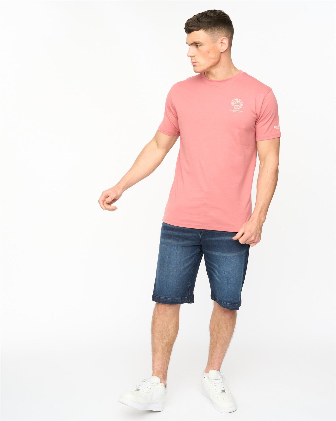 Mens Chittingtons T-Shirt Pink