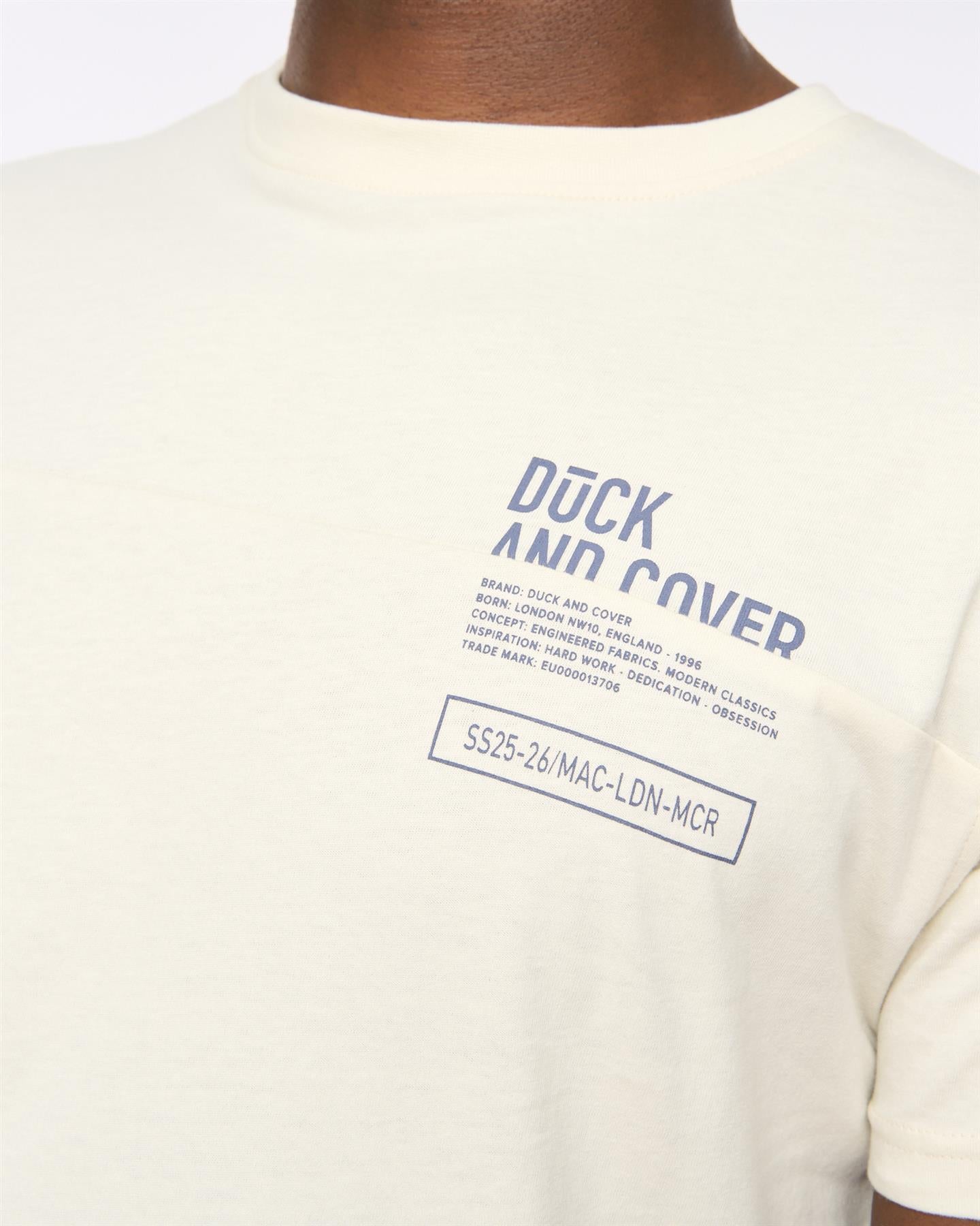 Mens Seamtext T-Shirt Off White