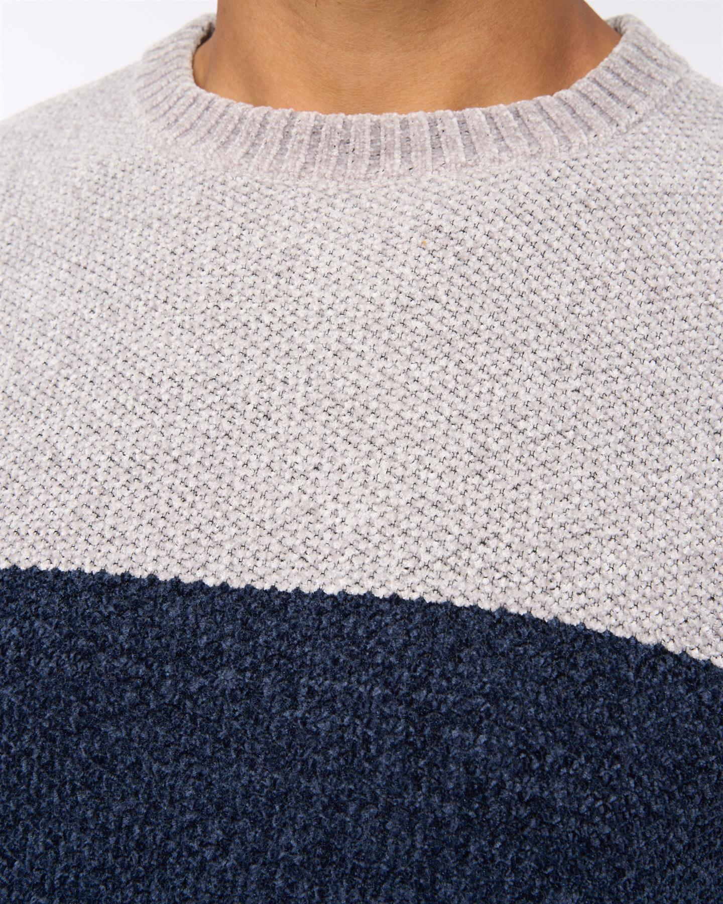 Mens  Kirkman Crew Knit Light Grey