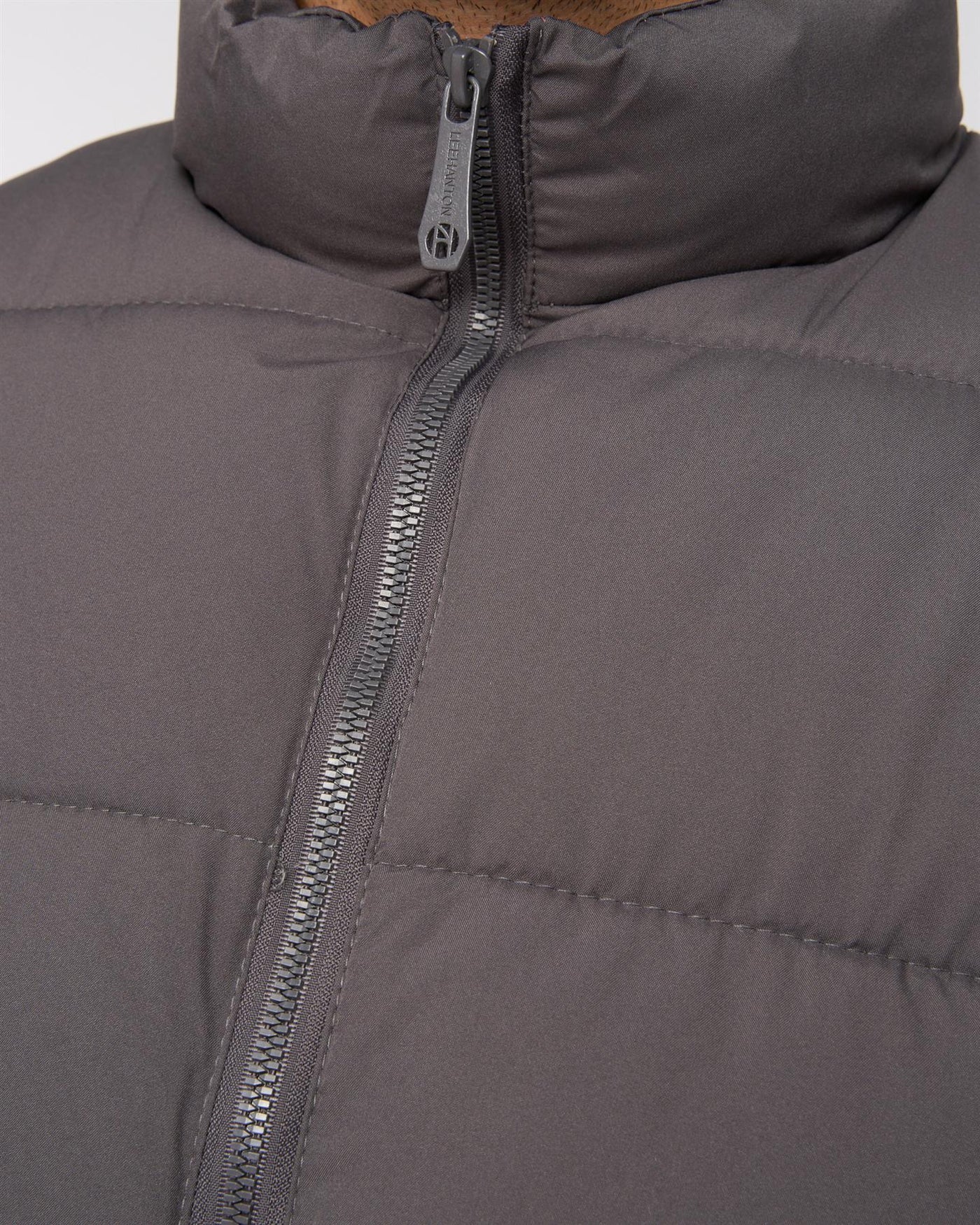 Mens Stanten Puffer Gilet Dark Grey