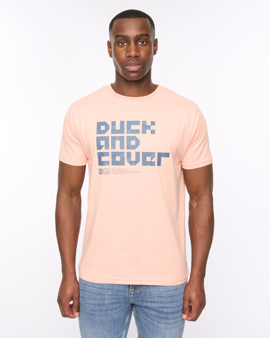 Mens Bloxx T-Shirt Coral