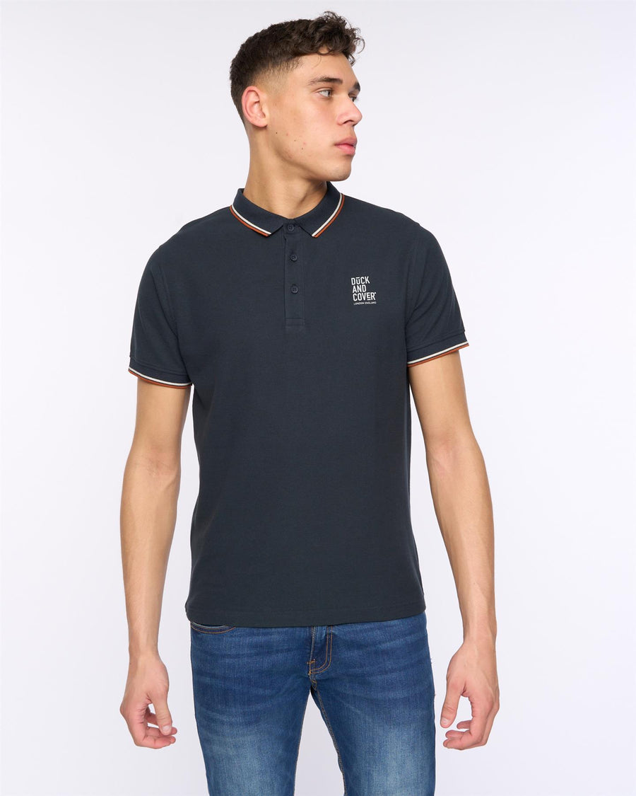 Mens Melports Polo Navy