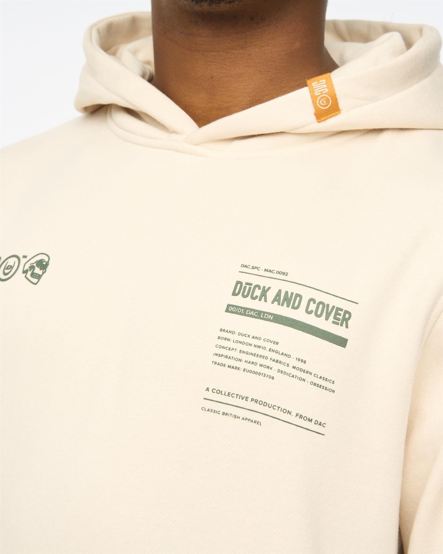 Mens Skullmatic Hoodie Off White