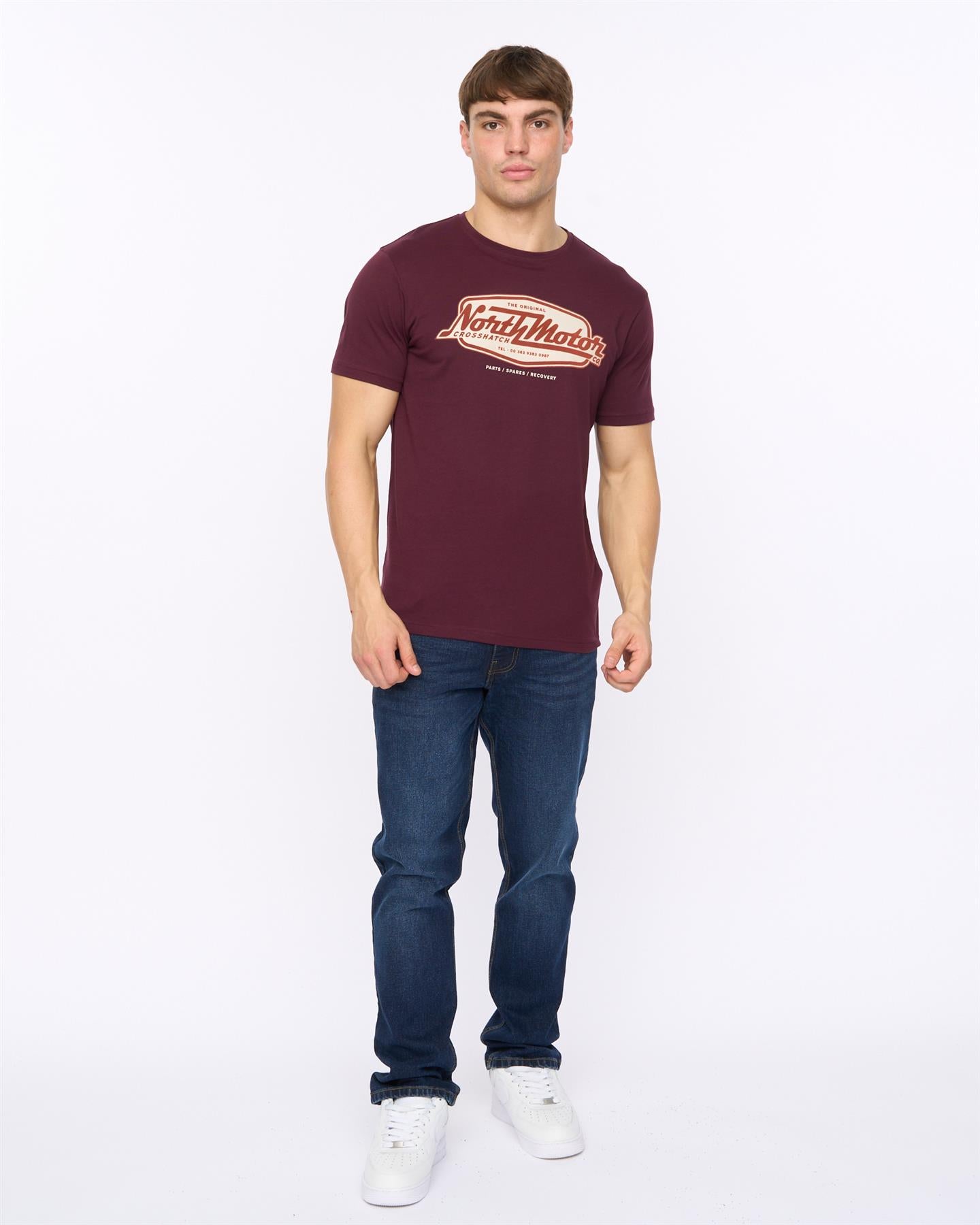 Mens Hellmere T-Shirt Raisin