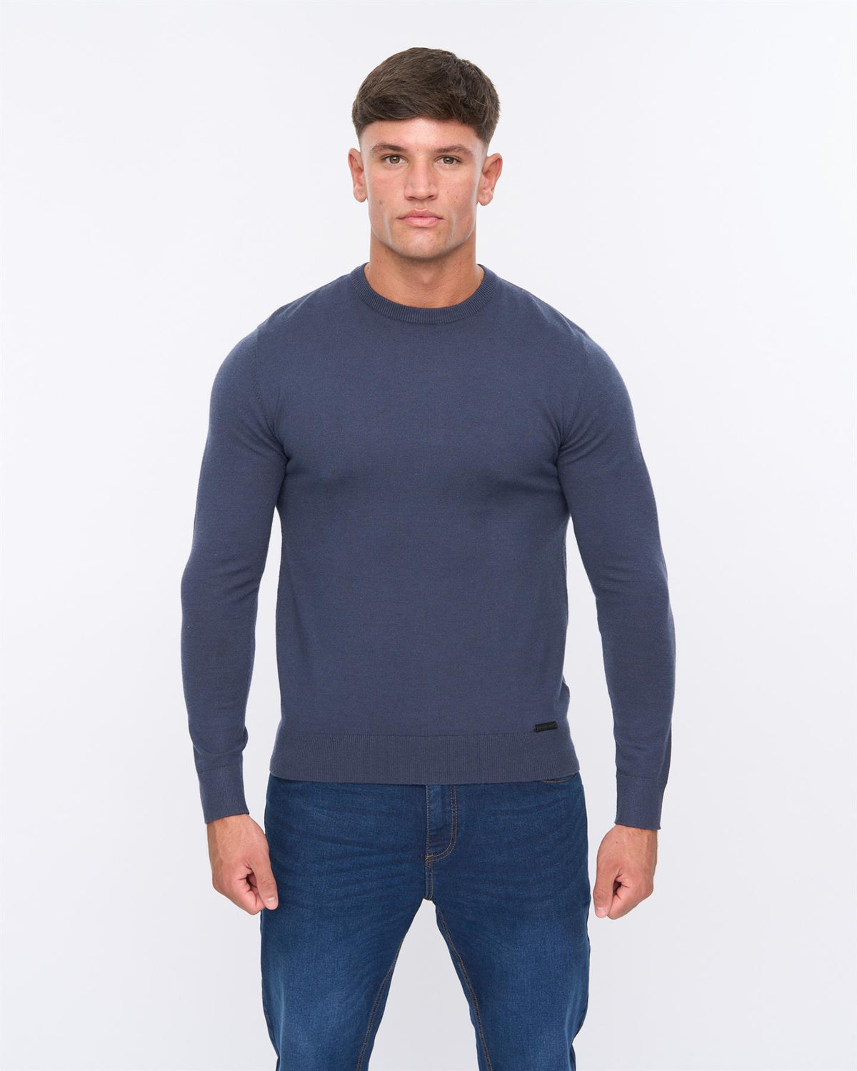 Mens Consenza Crew Knit Navy