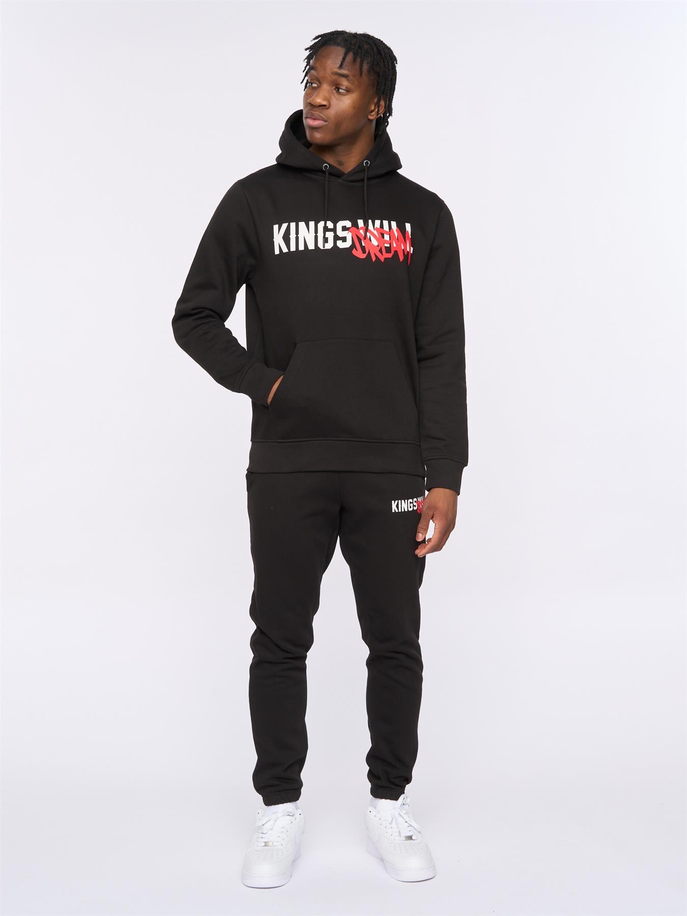 Mens Tagged Hoodie Black