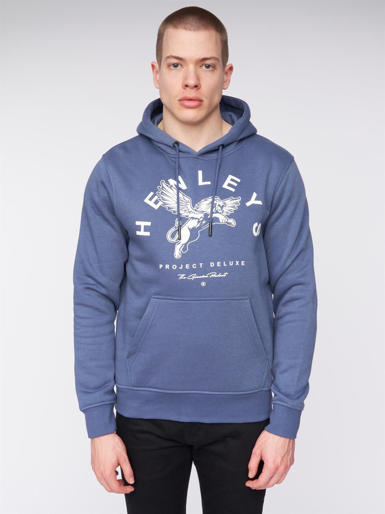 Mens Colhen Hoodie Deep Blue