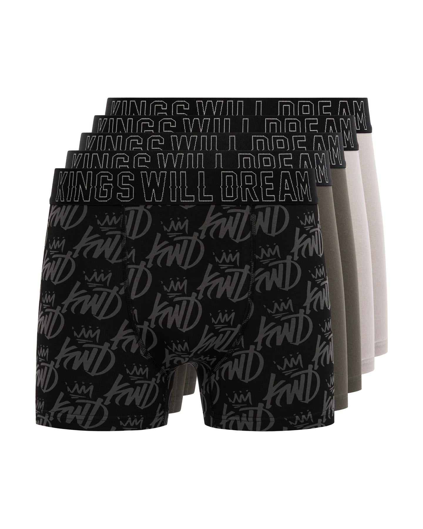 Mens Kingsported Boxers 5pk Multi