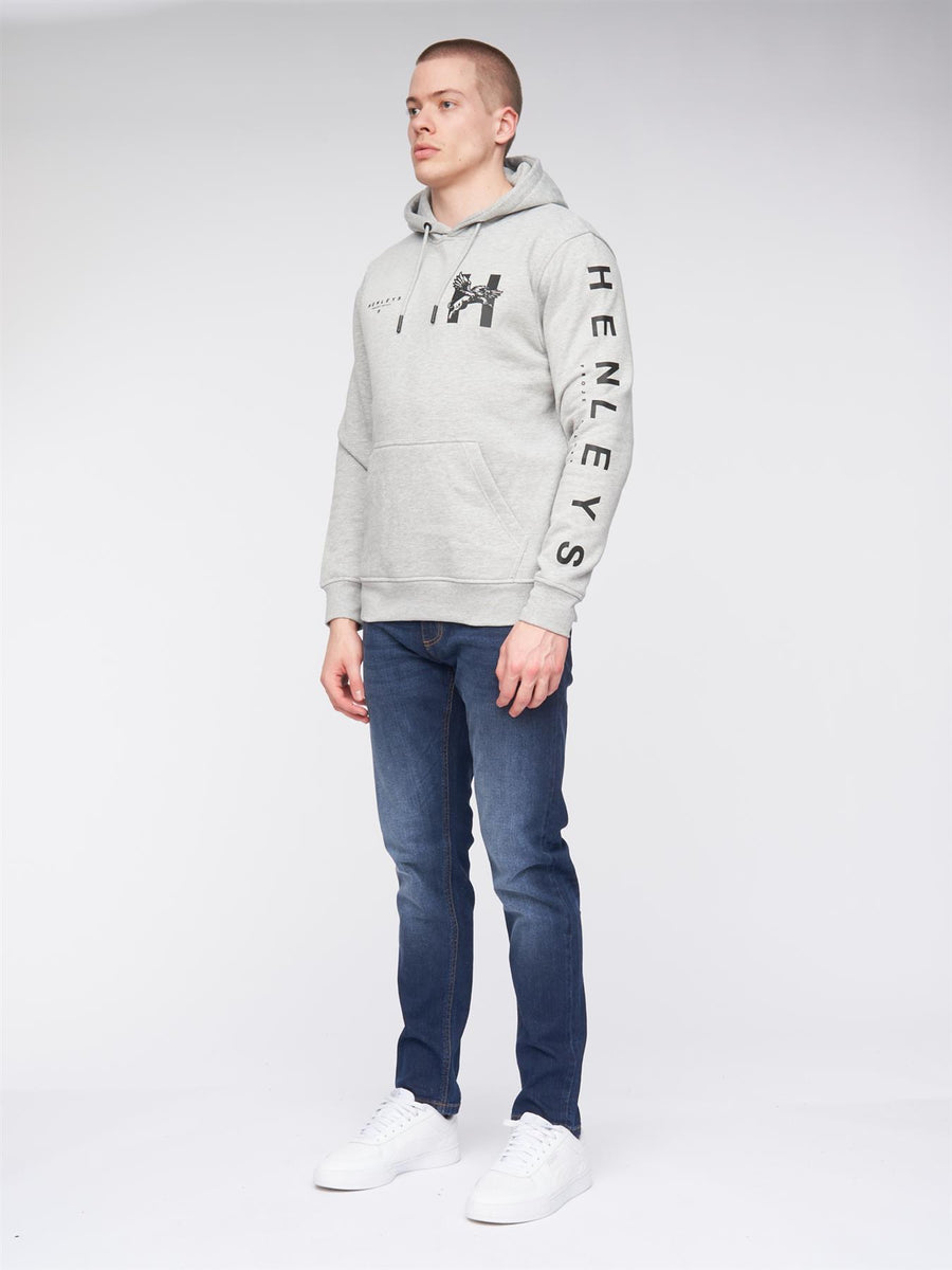 Mens Kilhen Hoodie Grey Marl