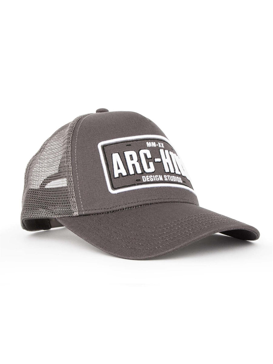 Mens Pitstop Trucker Cap Grey