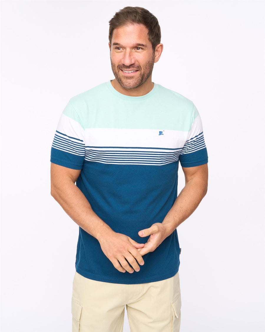 Mens Portmen T-Shirt Mid Blue
