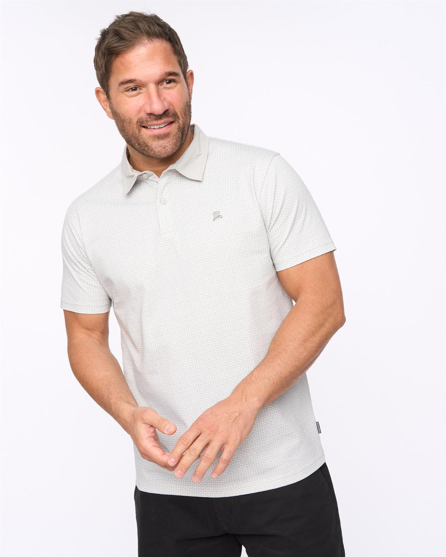 Mens Calvert Polo Light Grey