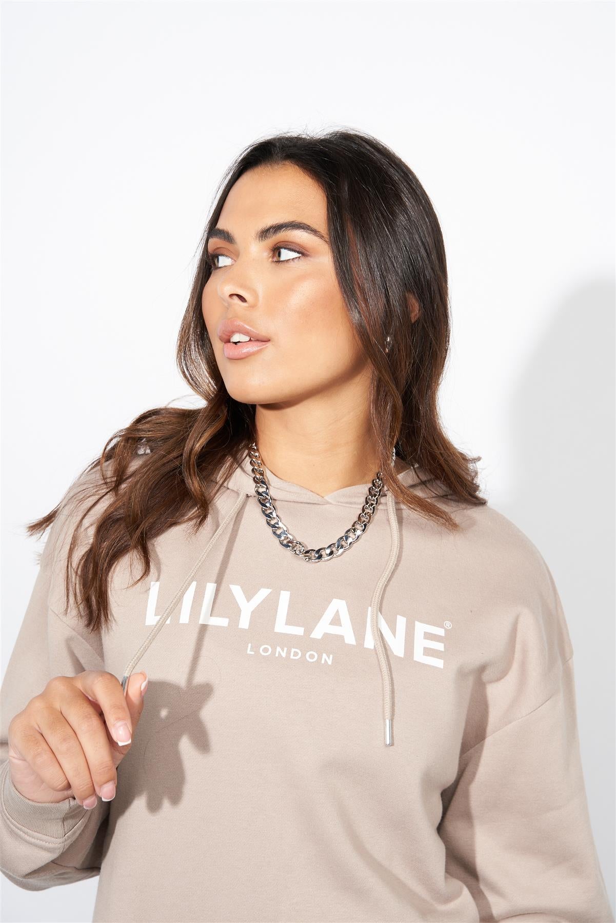 Ladies Lily Lane Ximena Hoodie Stone