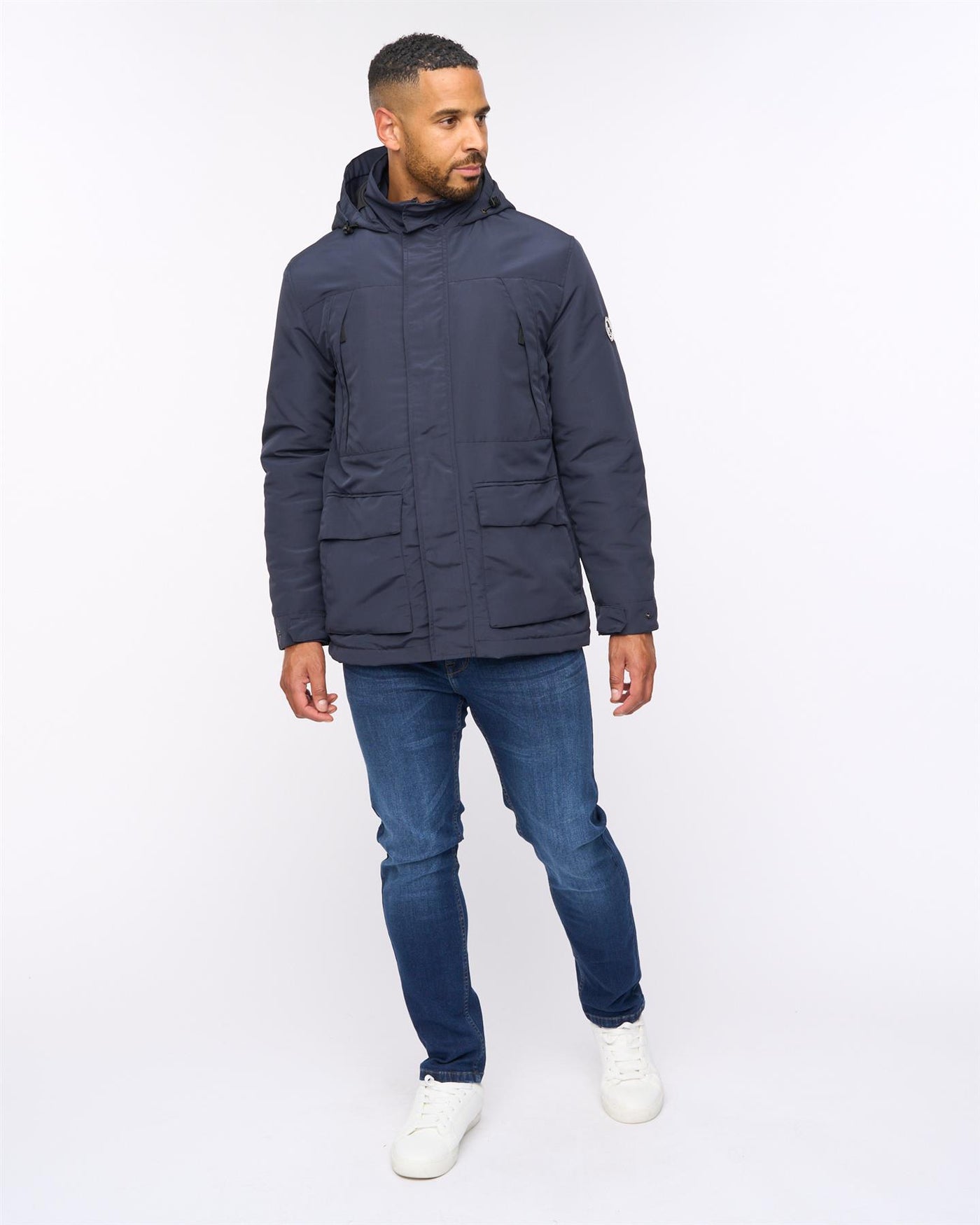 Mens  Winward Double Collar Jacket Navy