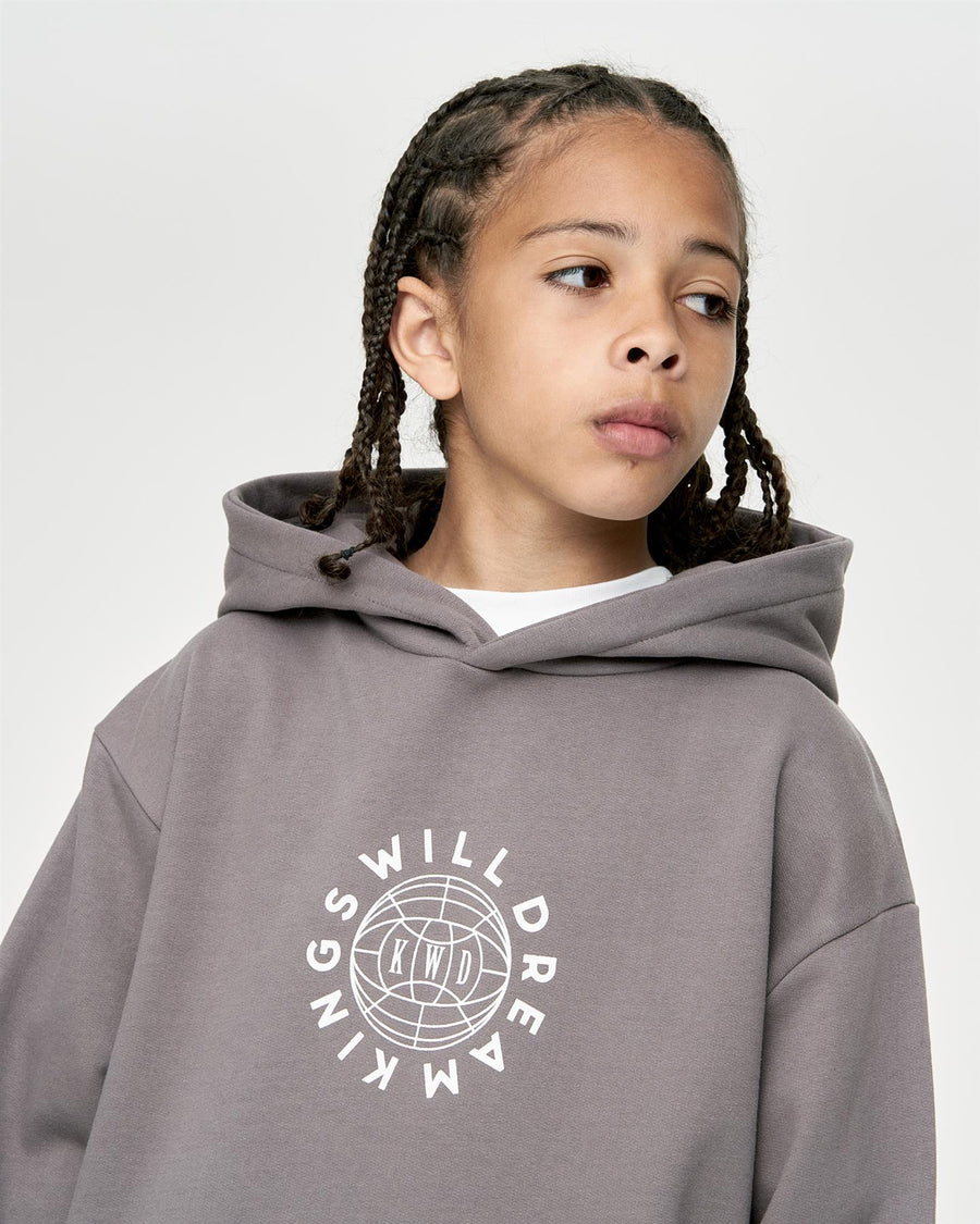 Kids Boys Studio Globalise Hoodie Grey