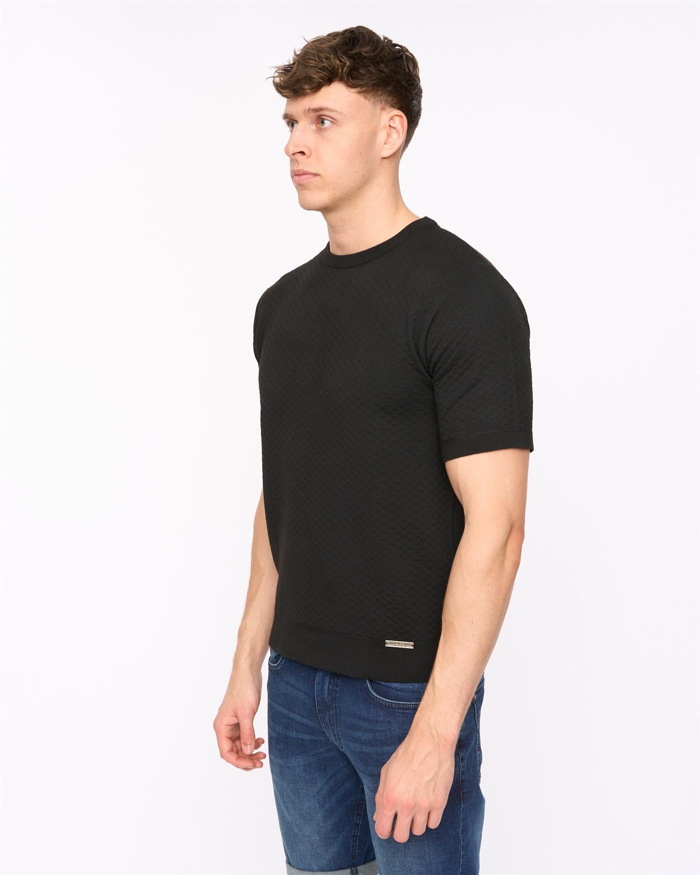 Mens Mataso Knit T-Shirt Black