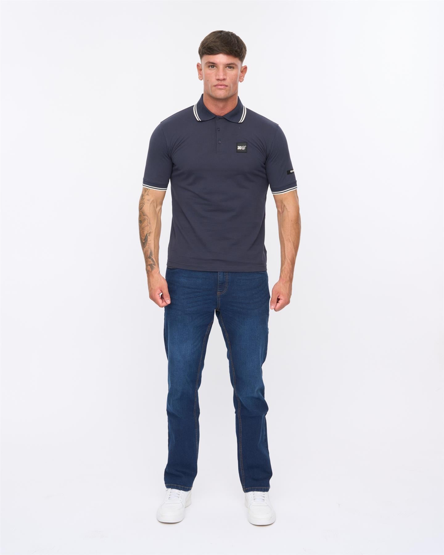 Mens Wrentham Polo Denim Blue