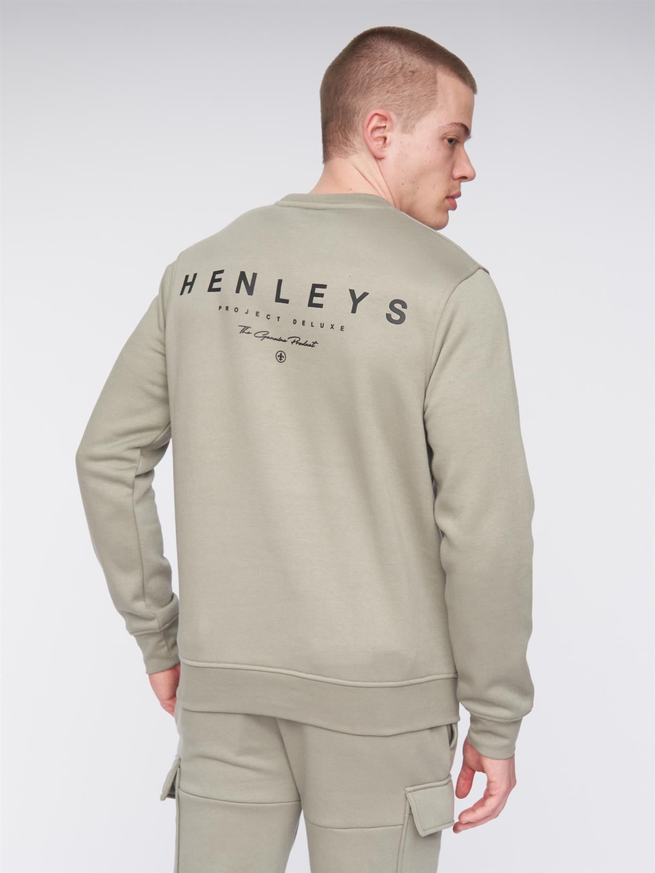 Mens Moorehen Crew Sweat Dusty Blue