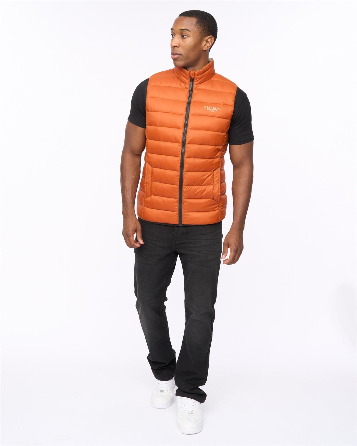 Mens Gattering MVE Gilet Burnt Orange