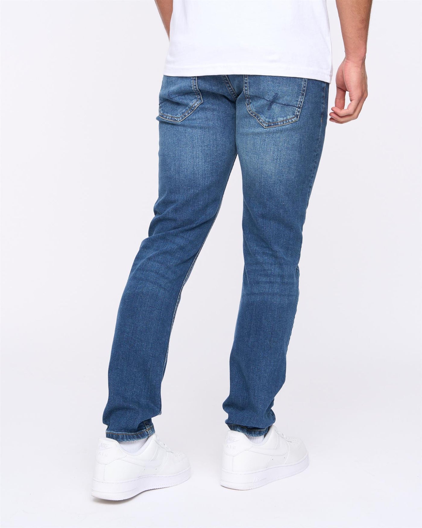 Mens Craze Comfort Fit Jeans Stone Wash