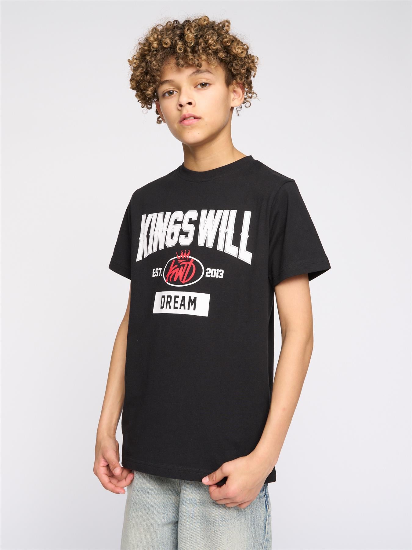 Kids Boys Knockout T-Shirt Black