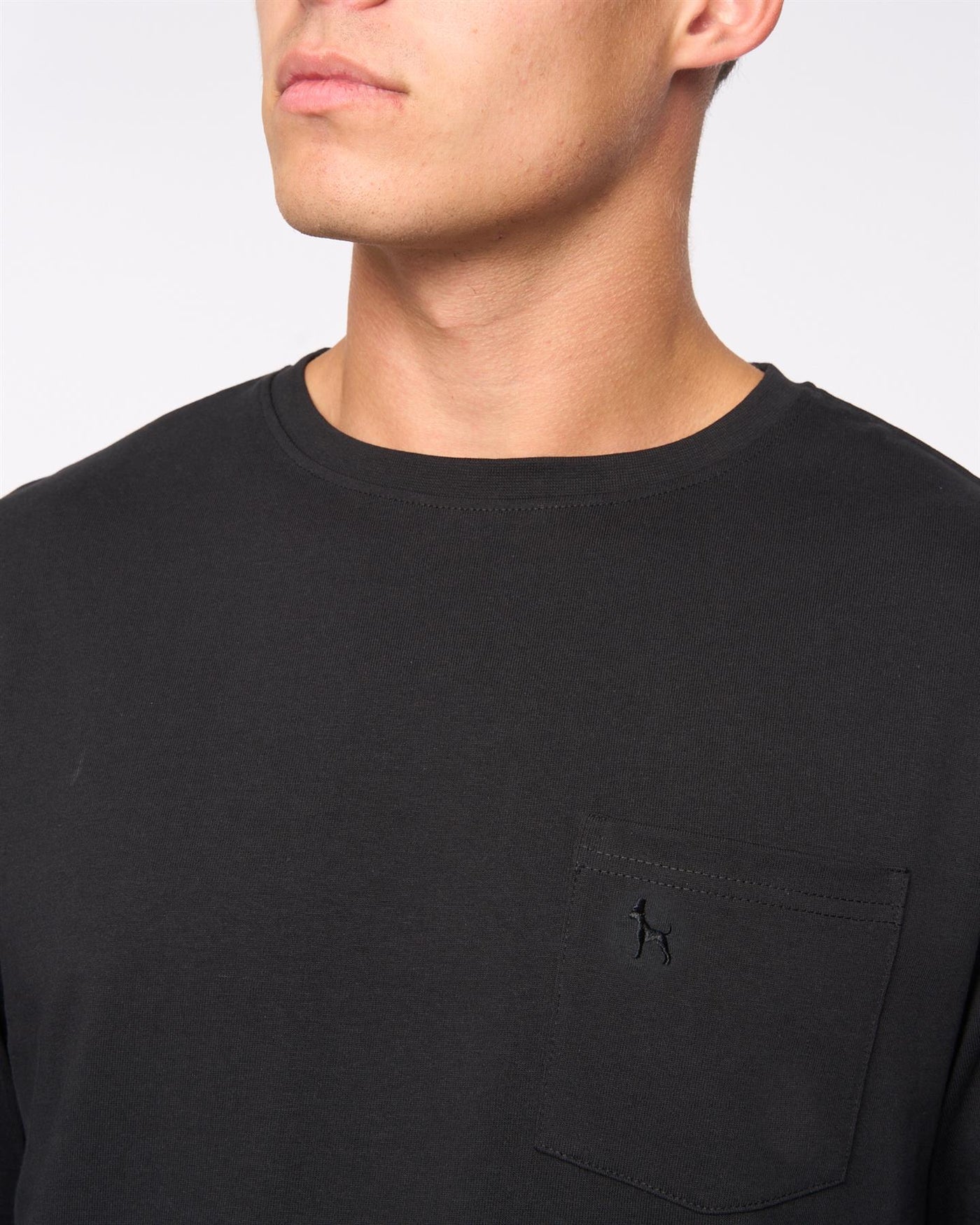 Mens Apsley Long Sleeve T-Shirt Black