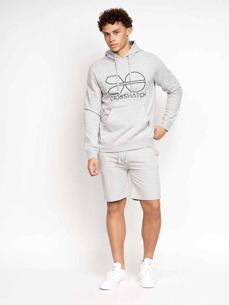 Mens Bengston Jog Shorts Grey Marl