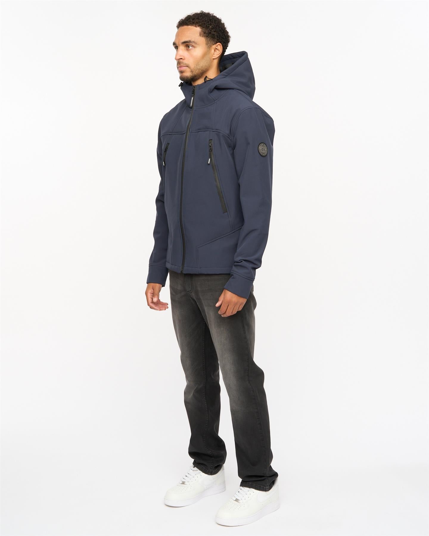 Mens Expand Soft Shell Jacket Navy