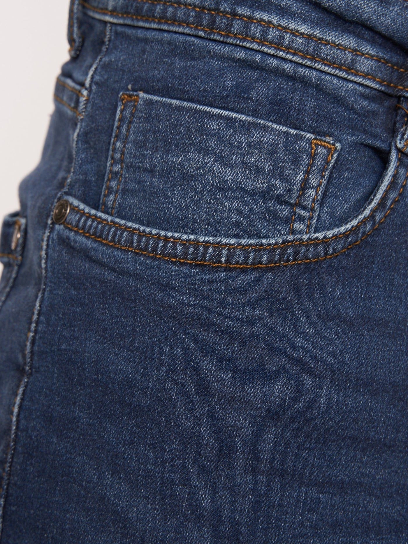 Crosshatch Mens Tadcaster Denim Shorts Mid Wash