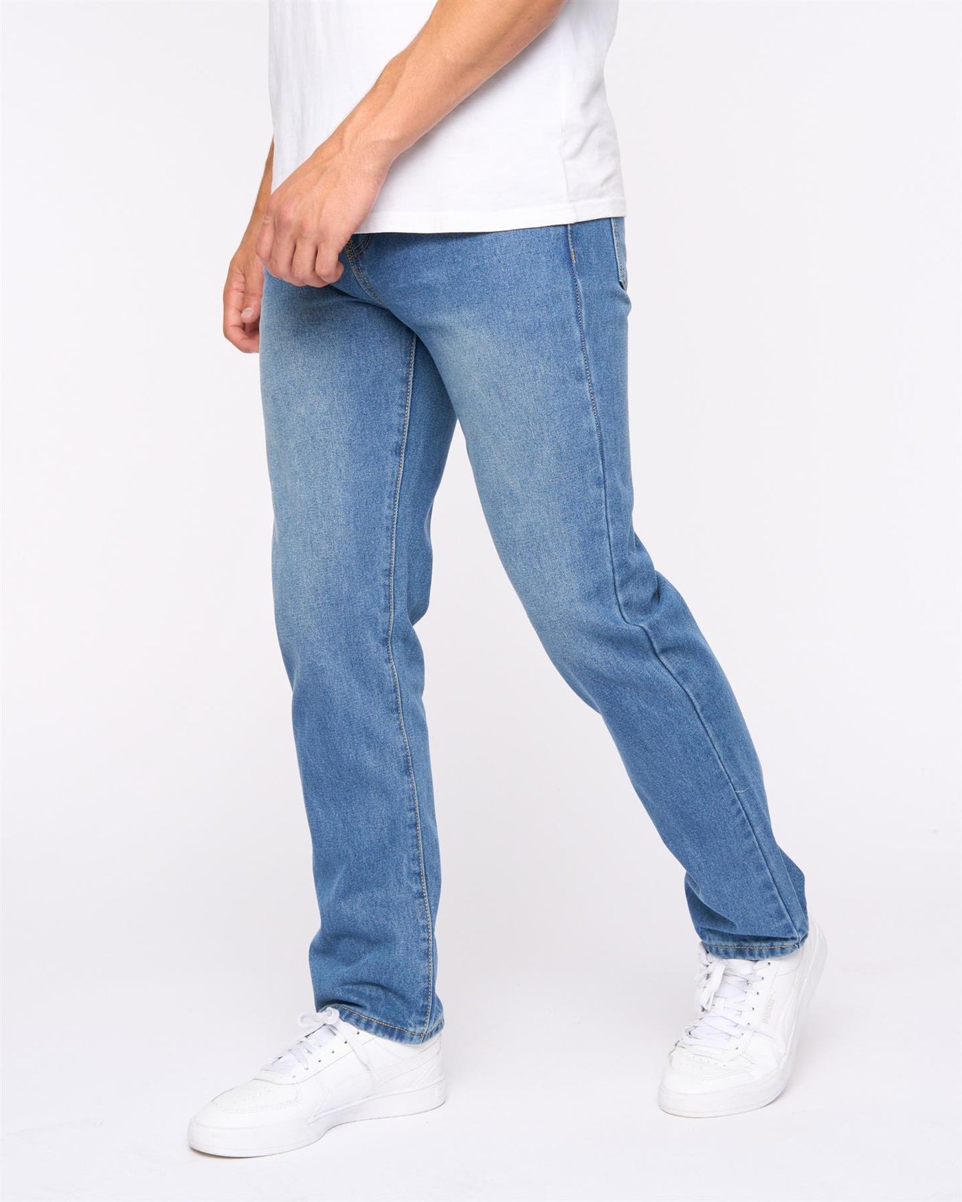 Mens Smith & Jones Sazzi Straight Fit Jeans 2pk Dark Wash/Stone Wash