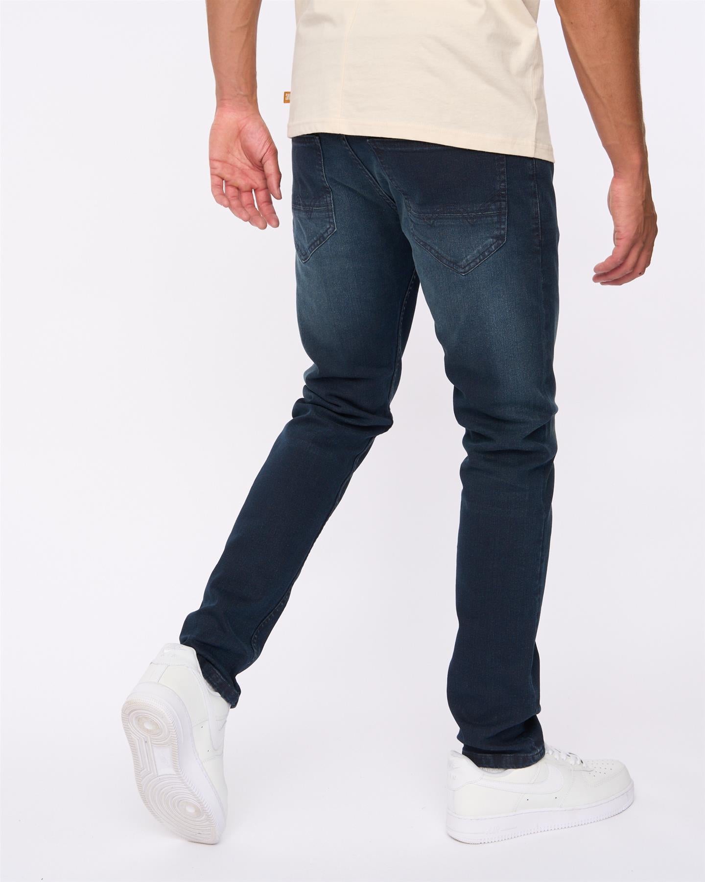 Mens Maylead Slim Fit Jeans Blue Black