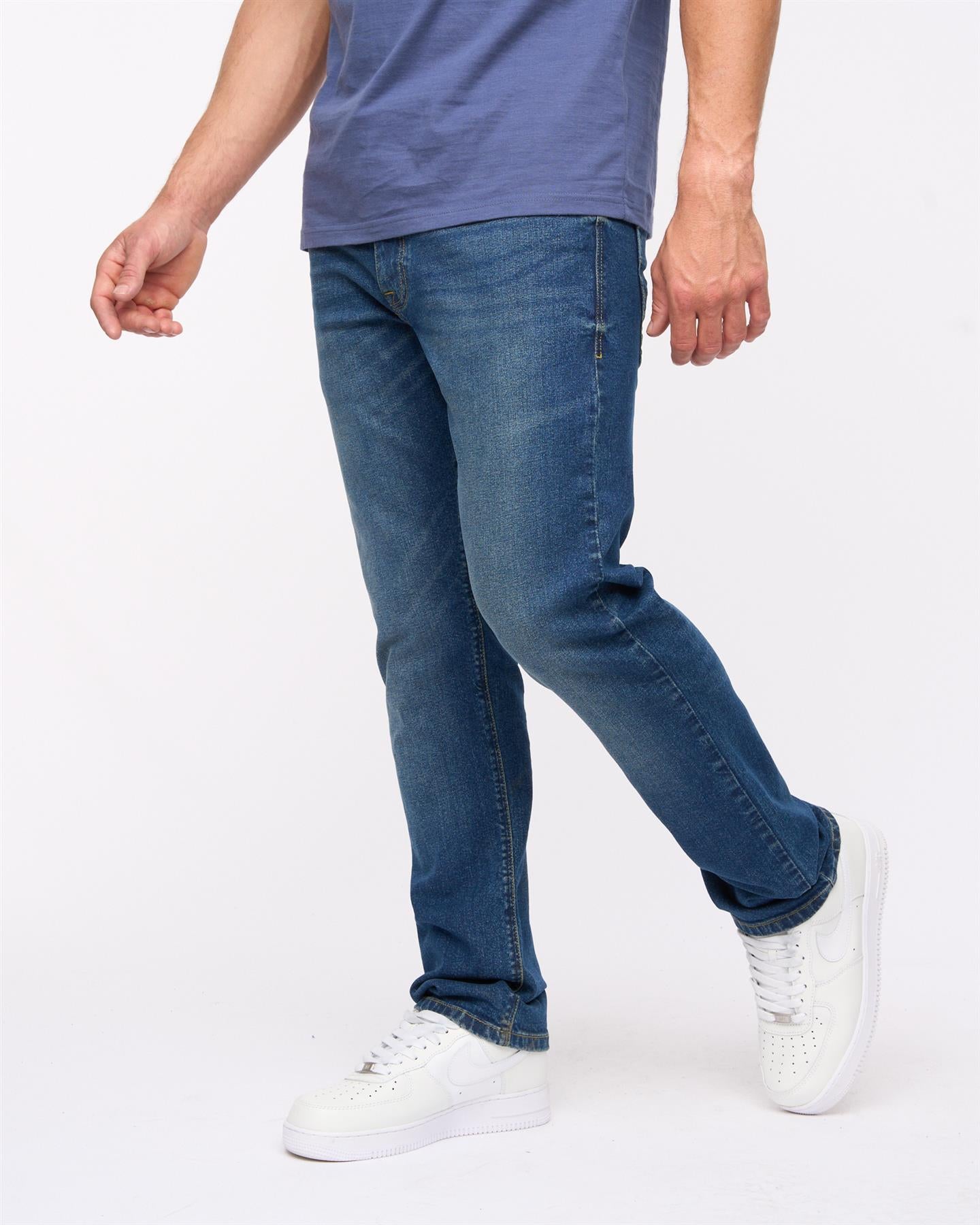 Cadman Straight Jeans Stone Wash