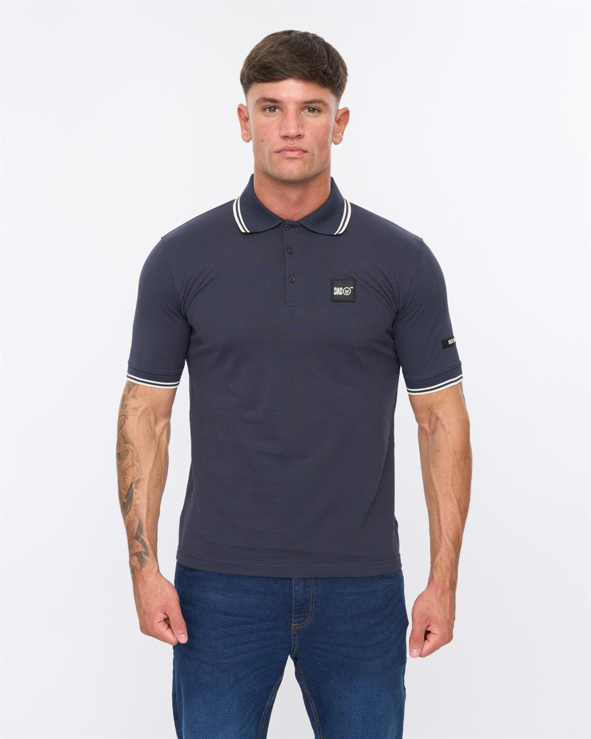 Mens Wrentham Polo Denim Blue